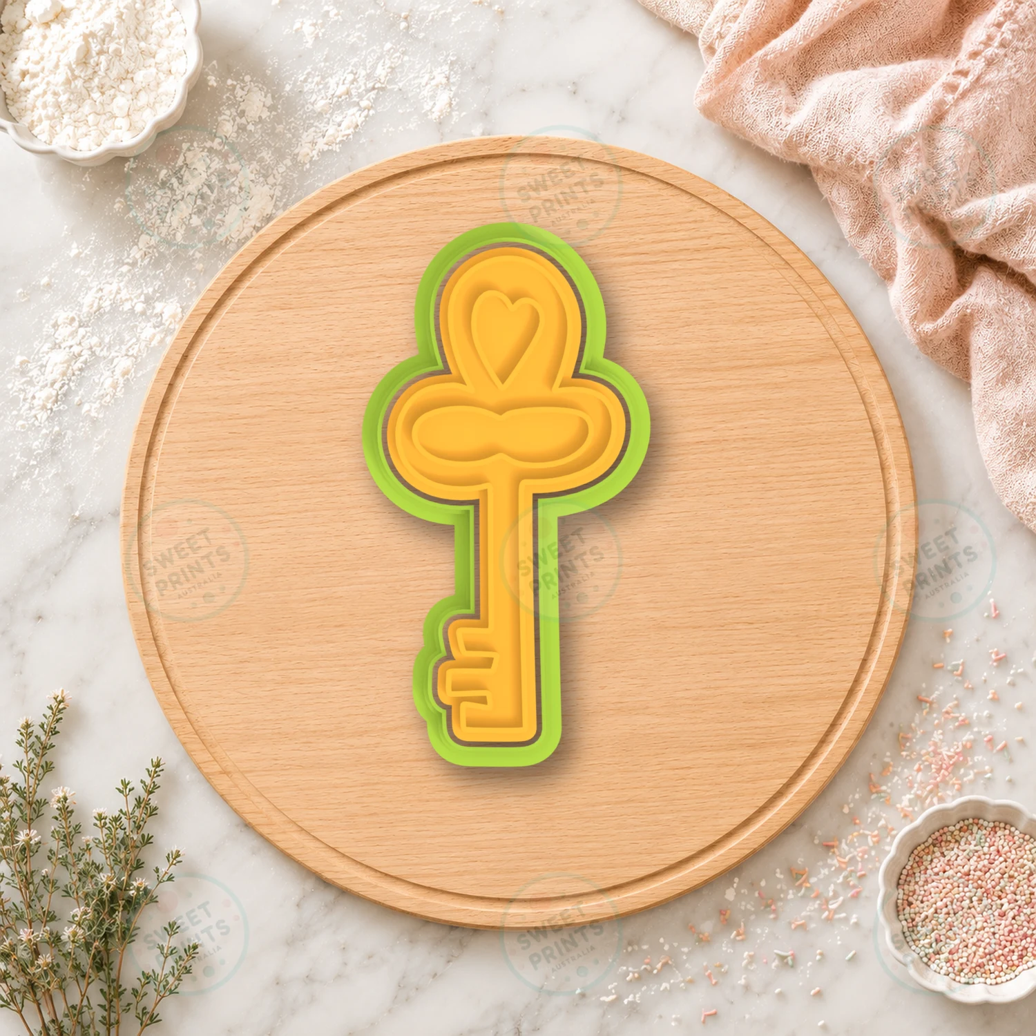 Key To My Heart Cookie Cutter & Stamp cookie cutter