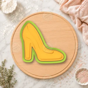 Bridal High Heel Shoe Cookie Cutter & Stamp