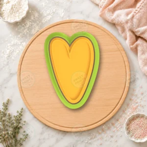 Tall Heart Cookie Cutter & Stamp