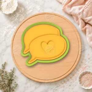 Love Speech Bubbles Cookie Cutter & Stamp