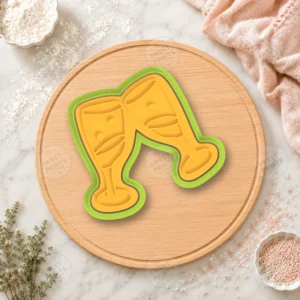 Wedding Champagne Toast Cookie Cutter & Stamp