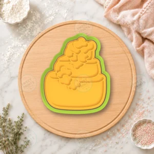 Wedding Cake Cookie Cutter & Stamp