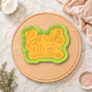Bride to Be Lettering Cookie Cutter & Stamp
