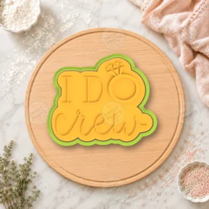 I Do Crew Lettering Cookie Cutter & Stamp