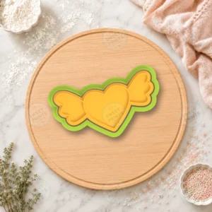 Winged Heart Candy Cookie Cutter & Stamp