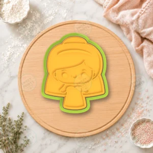 Cute Bride Character Cookie Cutter & Stamp