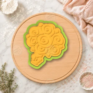 Wedding Rose Bouquet Cookie Cutter & Stamp