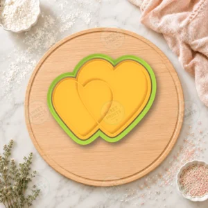 Overlapping Hearts Cookie Cutter & Stamp