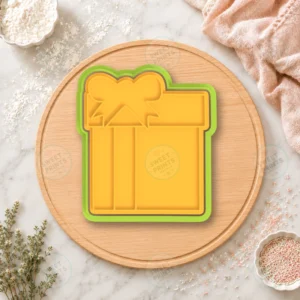 Wedding Gift Box Cookie Cutter & Stamp