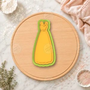 Wedding Dress Cookie Cutter & Stamp