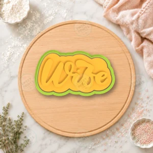 Wife Lettering Cookie Cutter & Stamp
