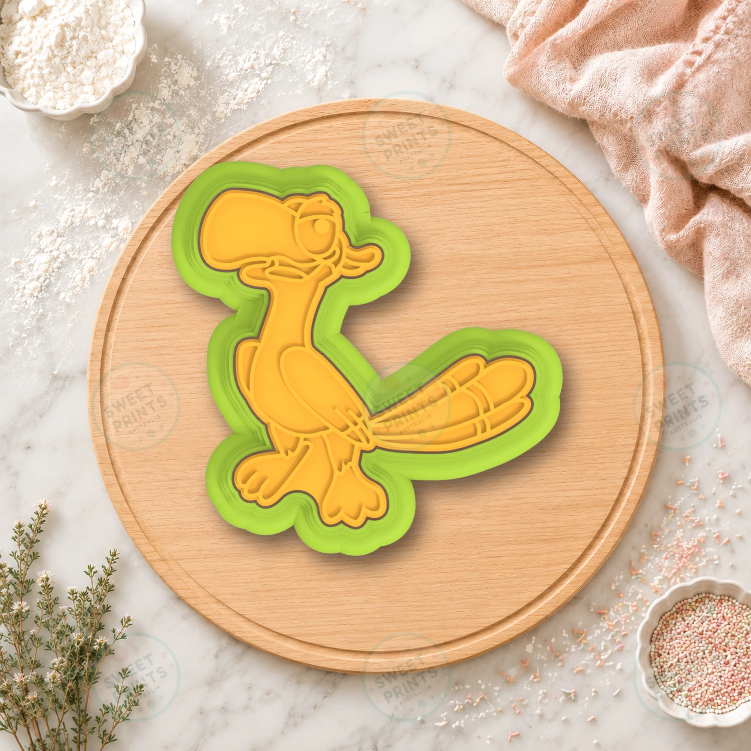 Zazu Bird Lion King Cookie Cutter & Stamp cookie cutter
