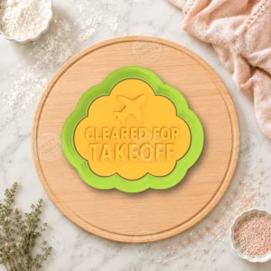 Aviation Cleared For Takeoff Cookie Cutter & Stamp