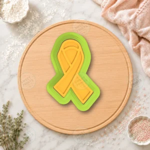 Breast Cancer Ribbon 1 Cookie Cutter & Stamp
