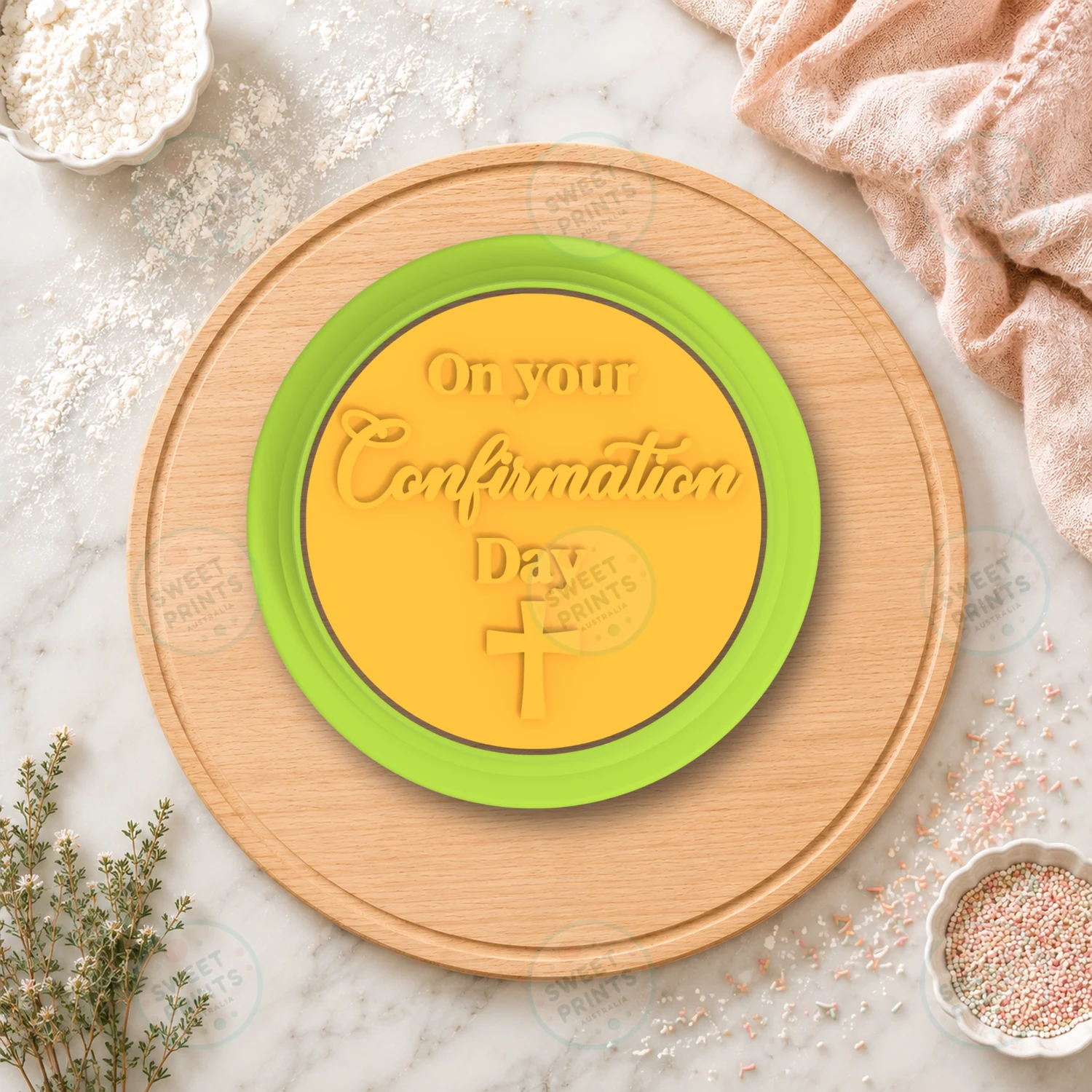 Confirmation Day Cookie Cutter & Stamp cookie cutter