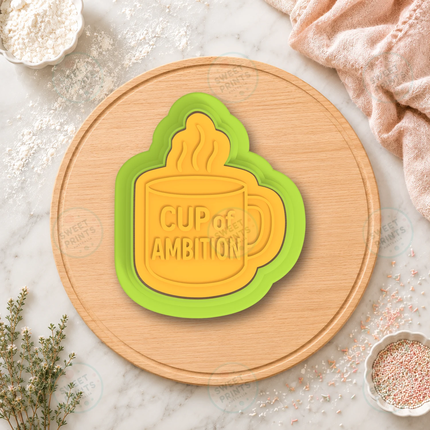 Dolly Parton Cup Of Ambition Cookie Cutter & Stamp cookie cutter