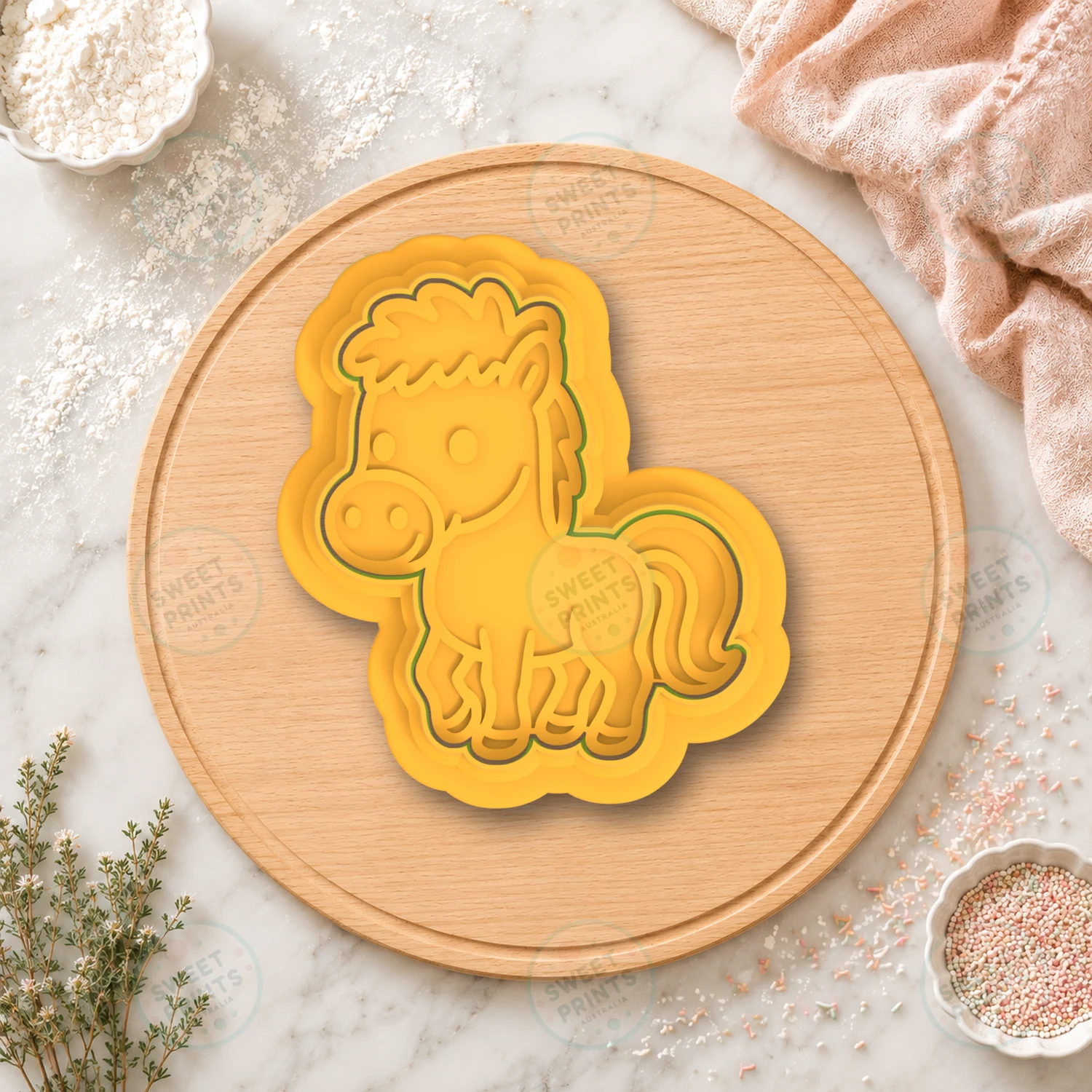 Horse And Cookie Cutter & Stamp cookie cutter