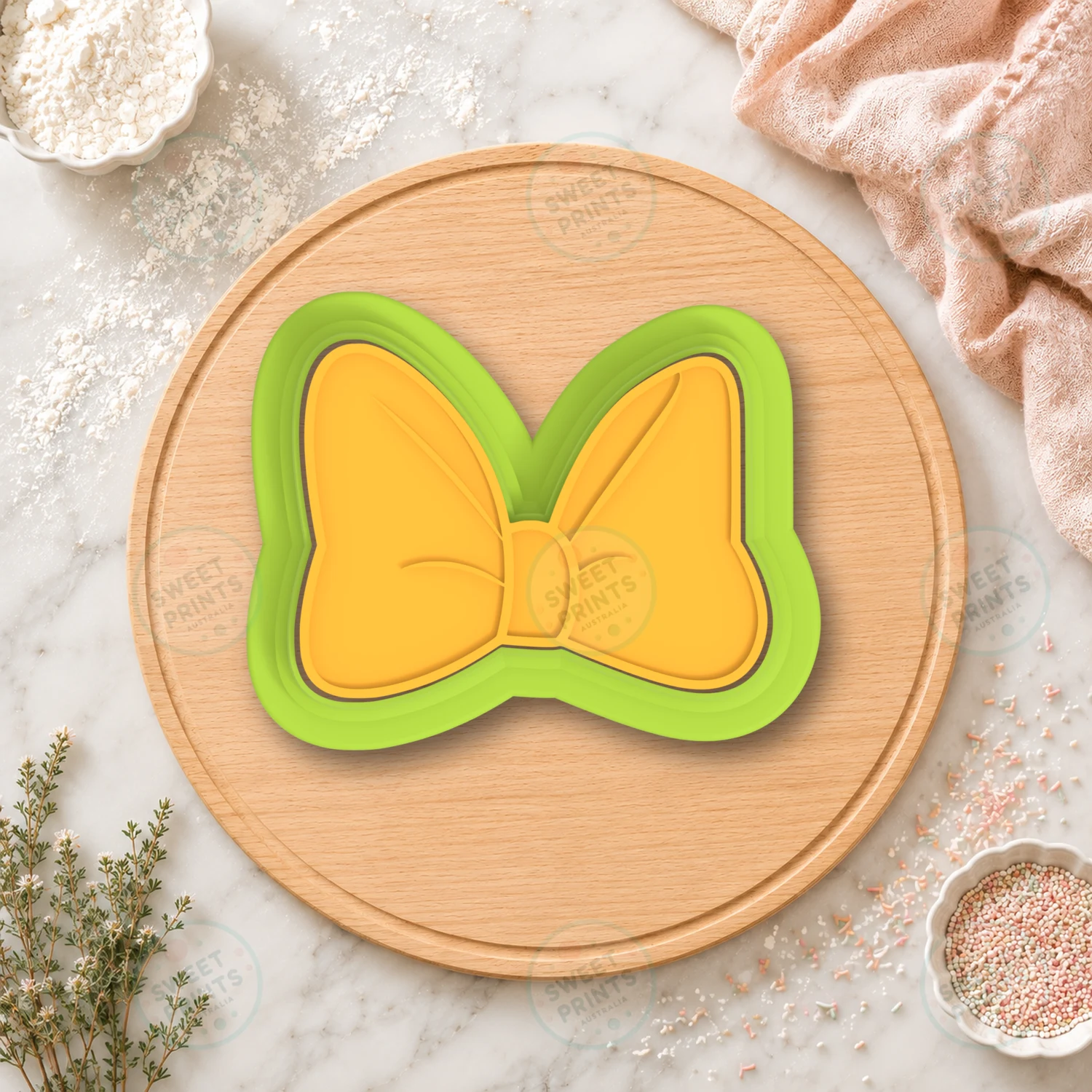Minnie Bow Cookie Cutter & Stamp cookie cutter