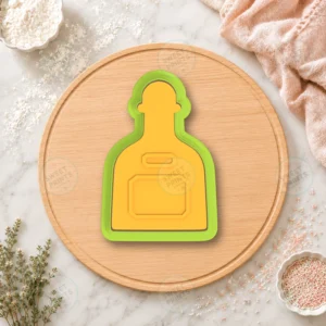 Patron Tequila Bottle Wisky Cookie Cutter & Stamp