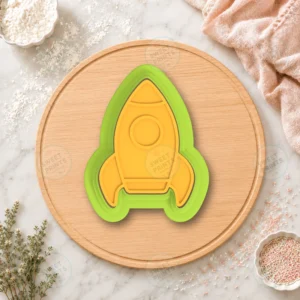 Rocket Space Cookie Cutter & Stamp