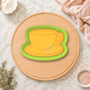 Tea Cup Plain Cookie Cutter & Stamp