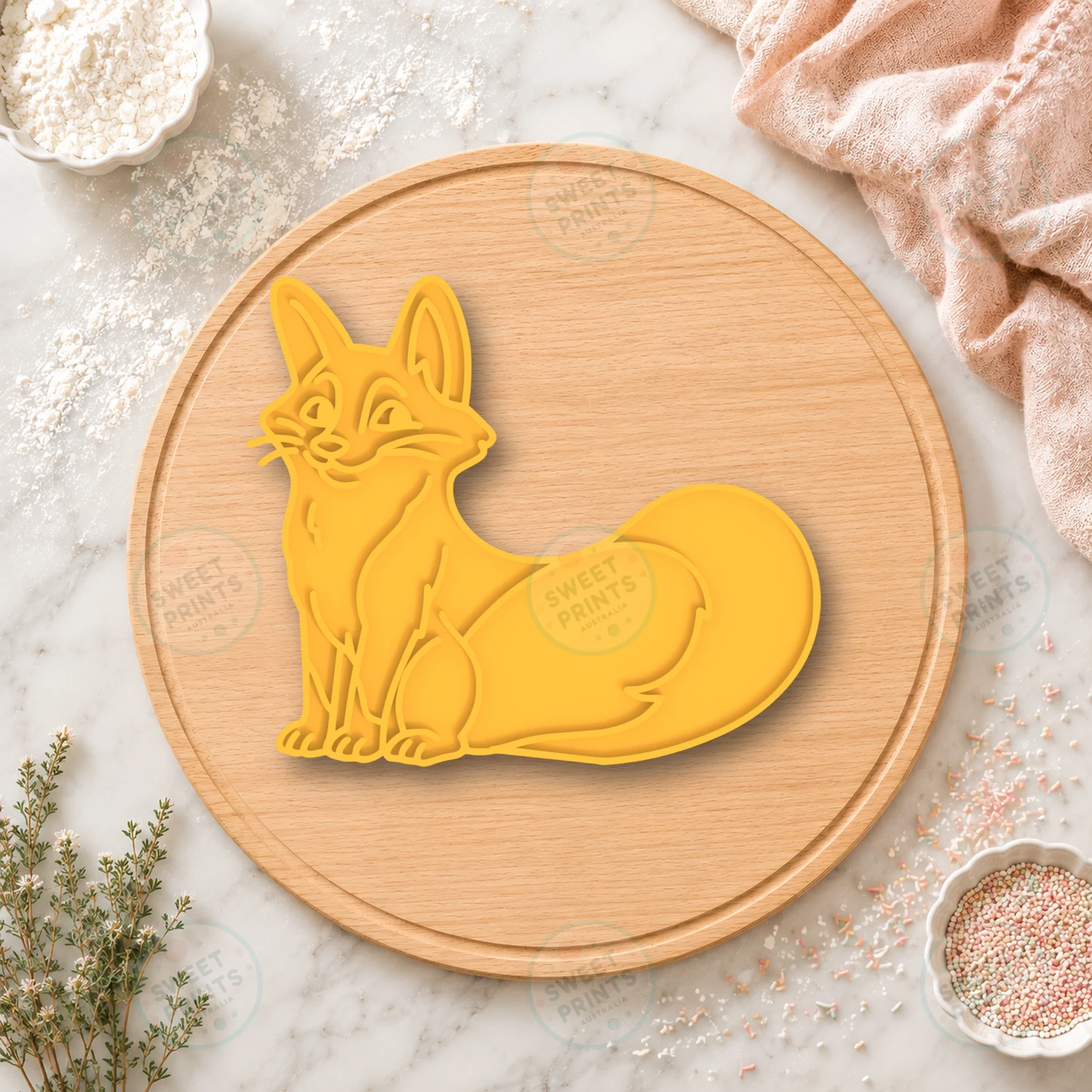 The Wild Robot Fox Cookiecad Cookie Stamp cookie cutter