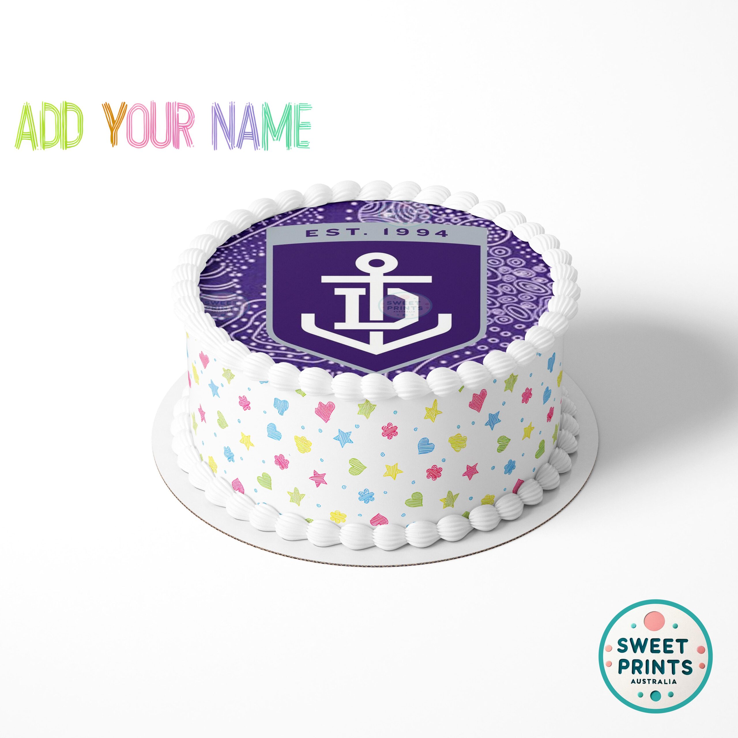afl dockers crest indigenous pattern o - Image 2