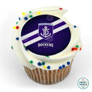afl dockers crest stripes o