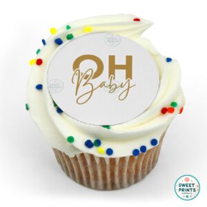 baby shower oh baby gold o