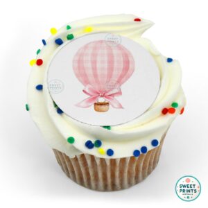 baby shower pink gingham balloon o