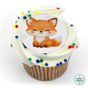 baby shower watercolour fox o