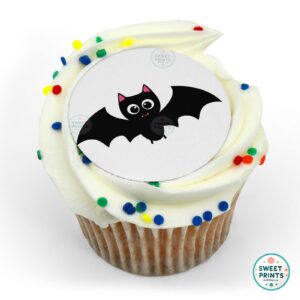 halloween black bat simple o