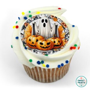 halloween ghost pumpkins round o