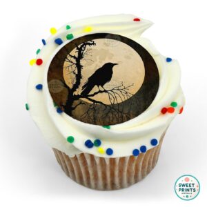halloween raven branch full moon o