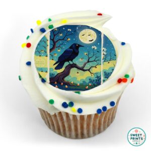 halloween raven branch moon o