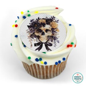 halloween skull flowers o