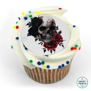 halloween skull roses transparent o