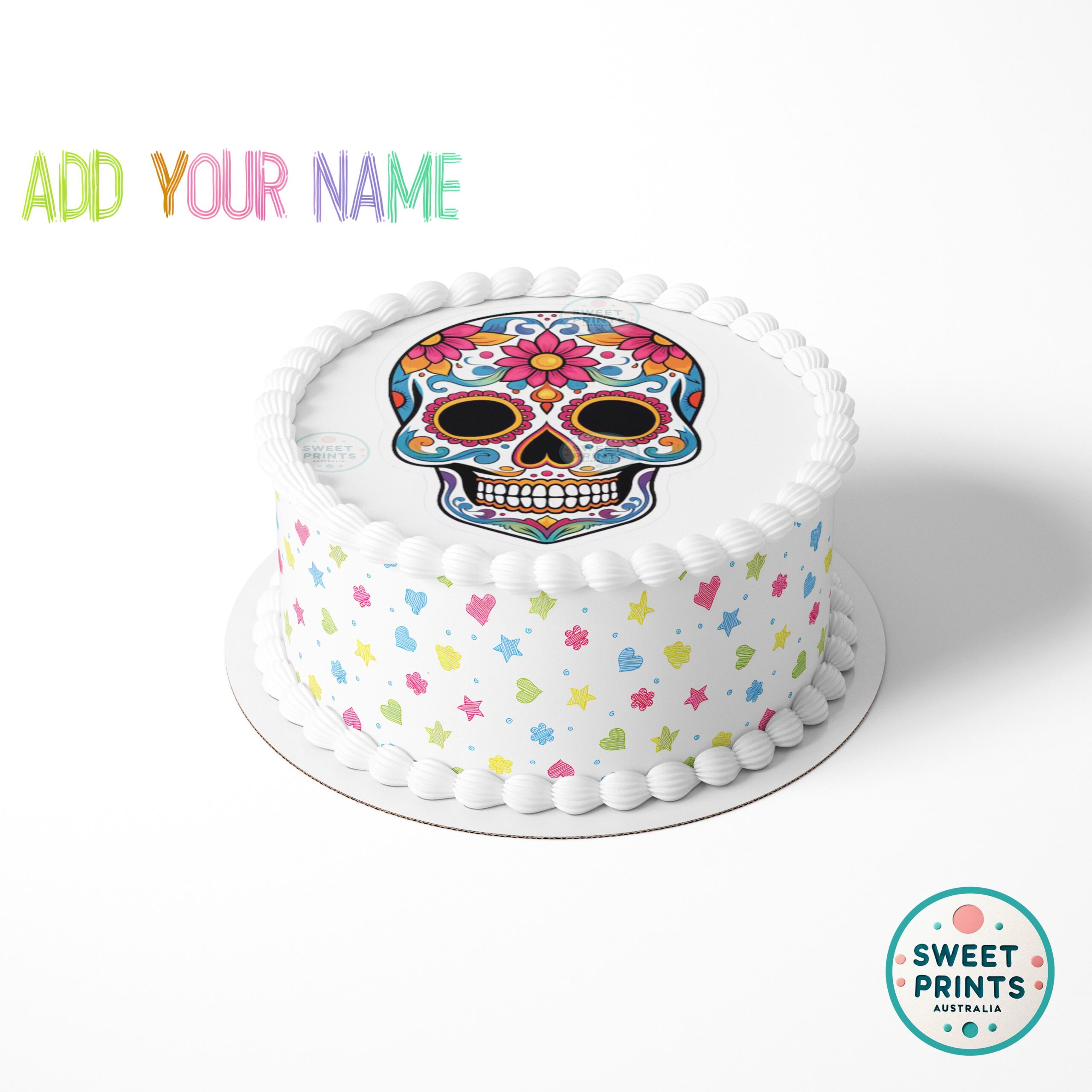 halloween sugar skull sticker o - Image 2