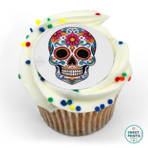 halloween sugar skull sticker o