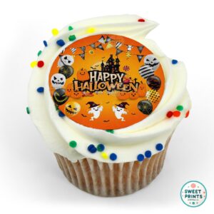 happy halloween orange o