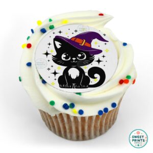 witch black cat hat o