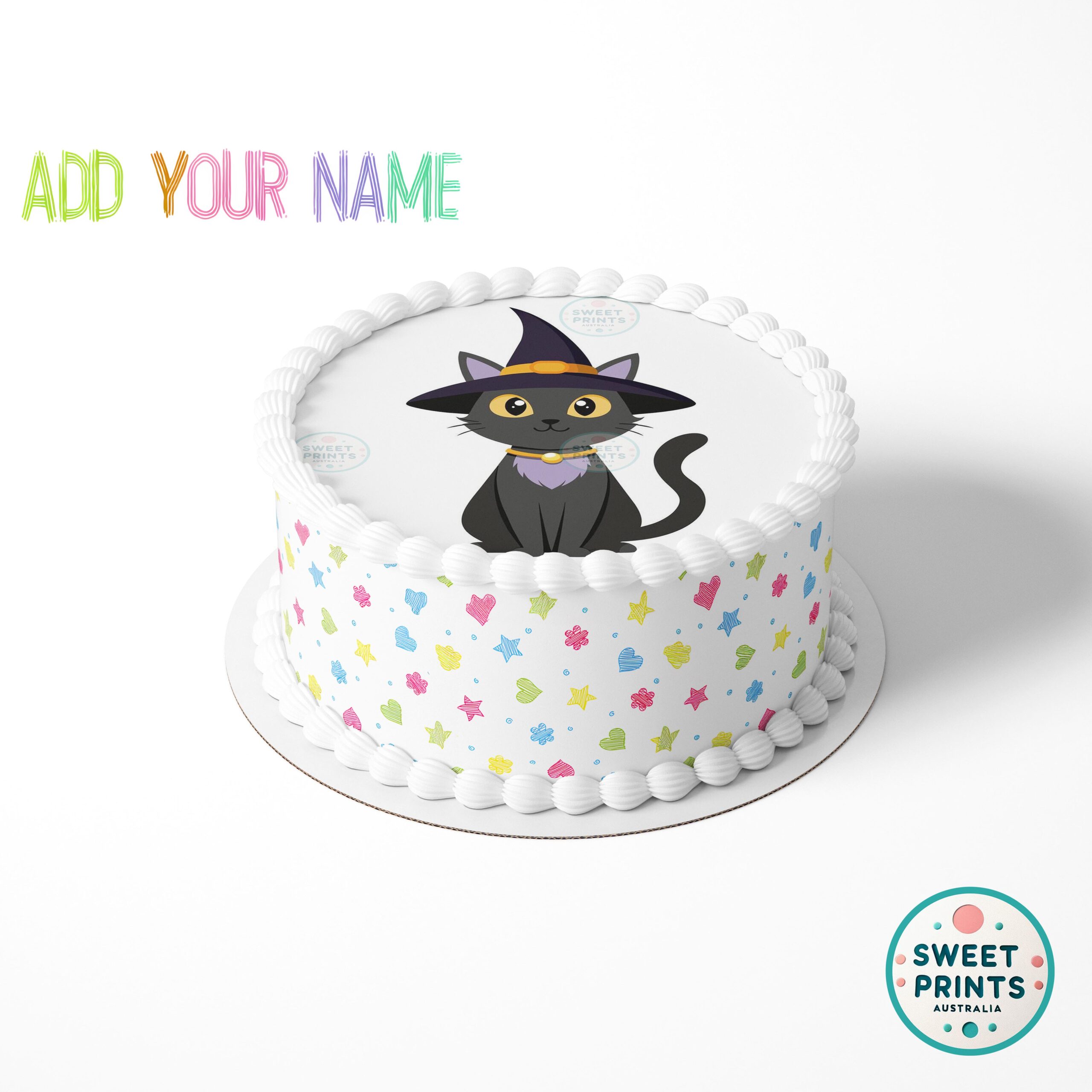 witch black cat purple hat o - Image 2