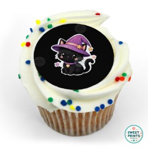 witch kitten hat black o