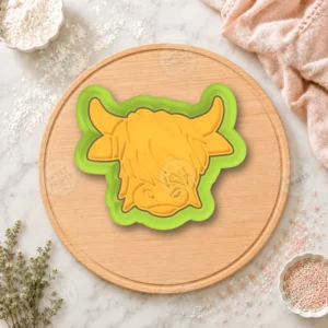 Highland Cow Cookie Cutter & Stamp