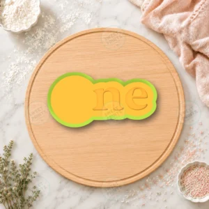 One Lettering First Birthday Cookie Cutter & Stamp