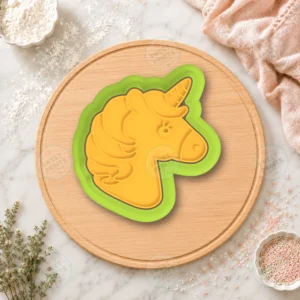 Unicorn Head Profile 7 cm Cookie Cutter & Stamp