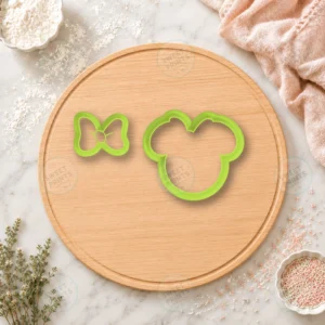 Minnie Mouse Head and Bow Cookie Cutter Set